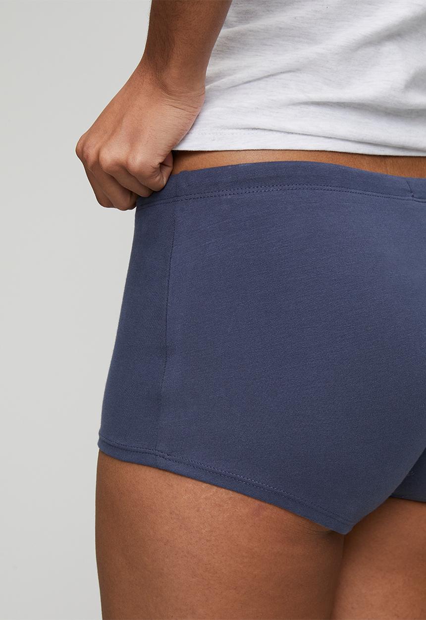 Cotton On - Dreamy soft tie micro short - steely blue