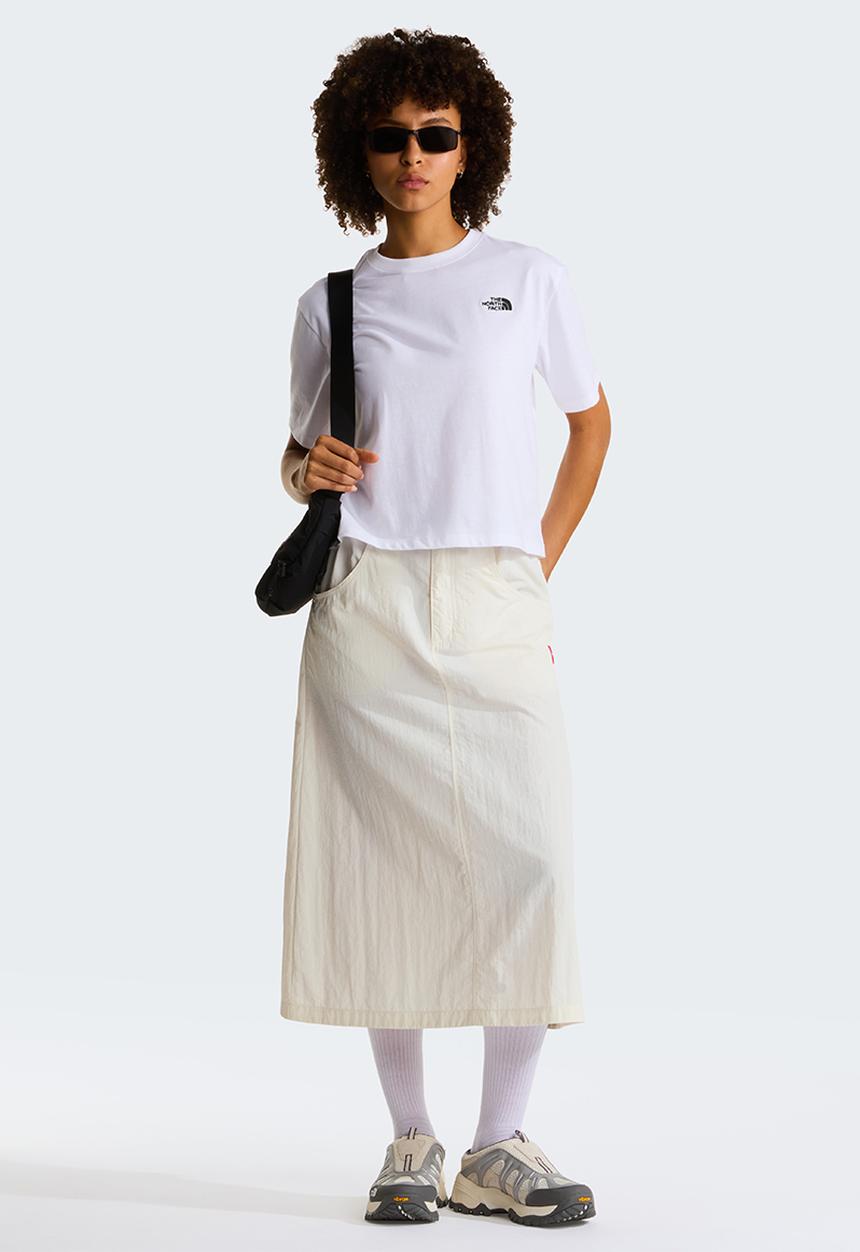 The North Face - W Evolution Simple Dome Crop Rlx Ss Tee - Tnf White
