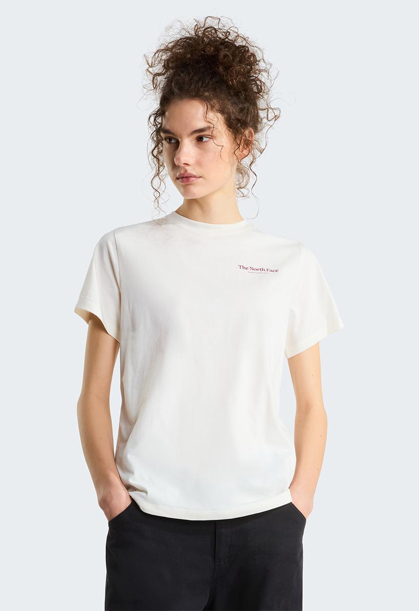 The North Face - W Monte Regular Short Sleeve Tee - Graphic  - White Dune