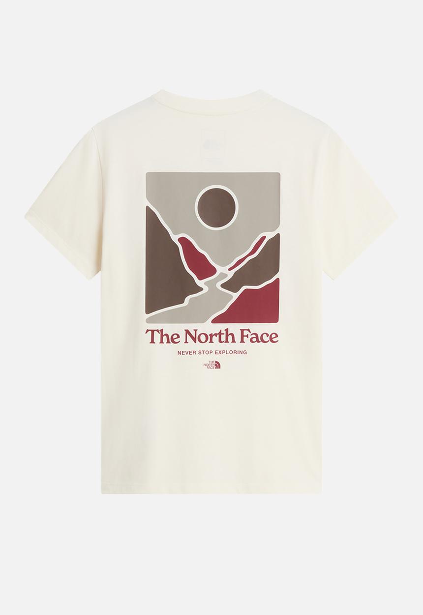 The North Face - W Monte Regular Short Sleeve Tee - Graphic  - White Dune