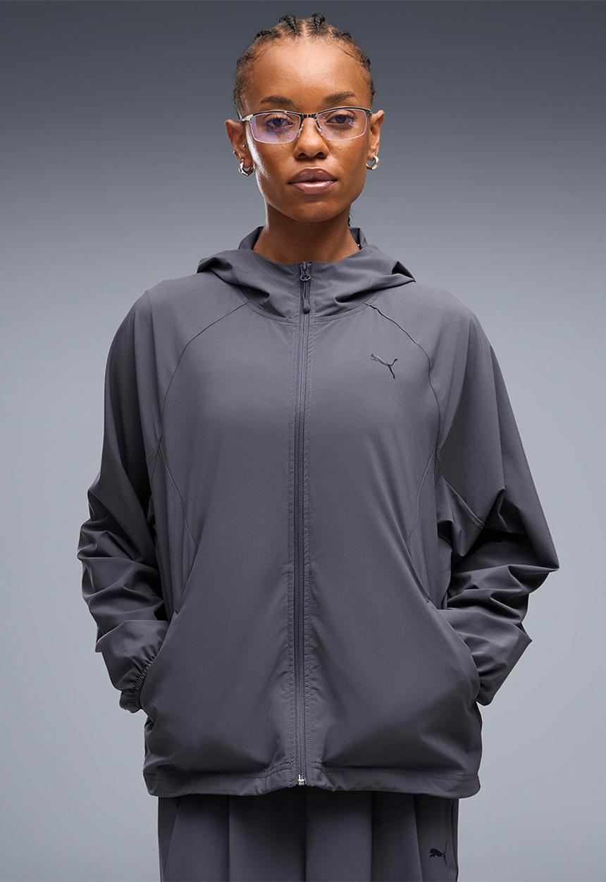 PUMA - Pumatech Sense 4-Way Stretch Oversized Short Woven Jacket - Inky Depths