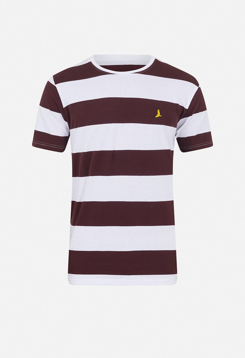 Brave Soul - 3Pk T-shirts - Cream / Oxblood / Optic White