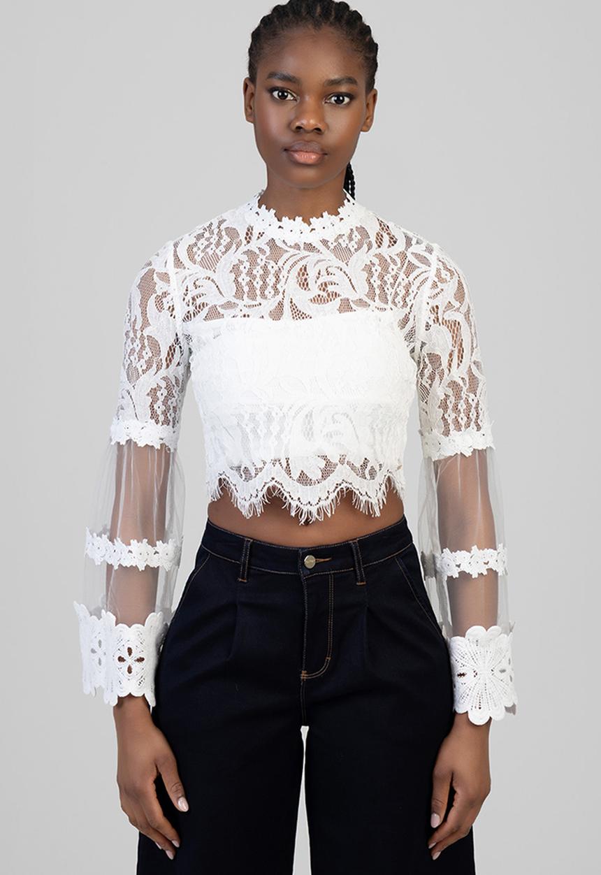 SISSY BOY - In Your World Blouse - Off White