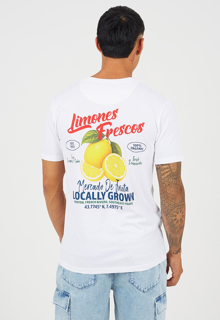 Brave Soul - Citron T-shirt - Optic White 