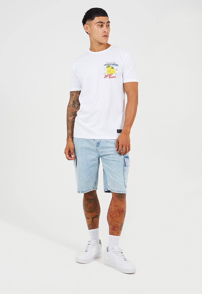 Brave Soul - Citron T-shirt - Optic White 