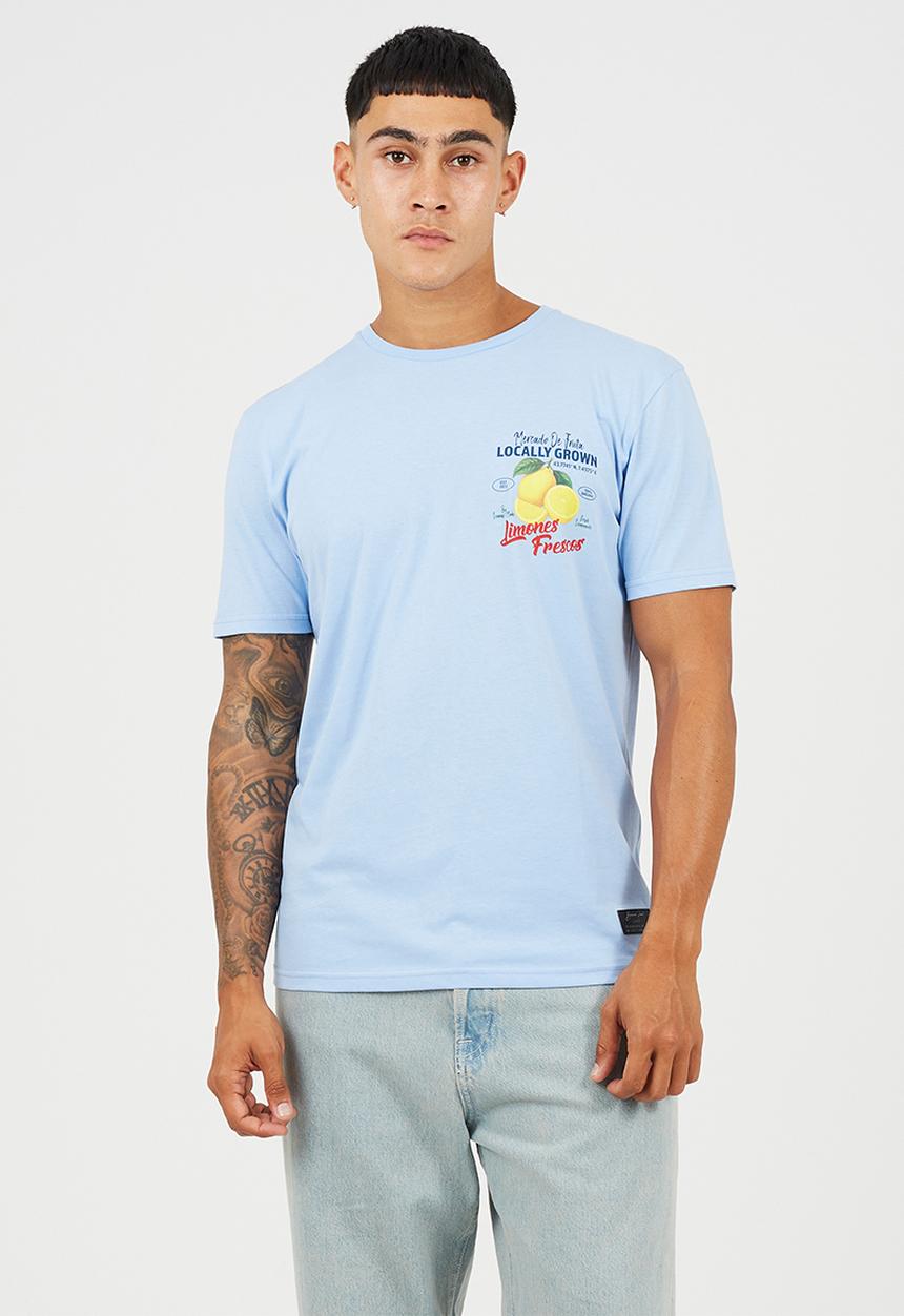 Brave Soul - Citron T-shirt - Cloud Blue
