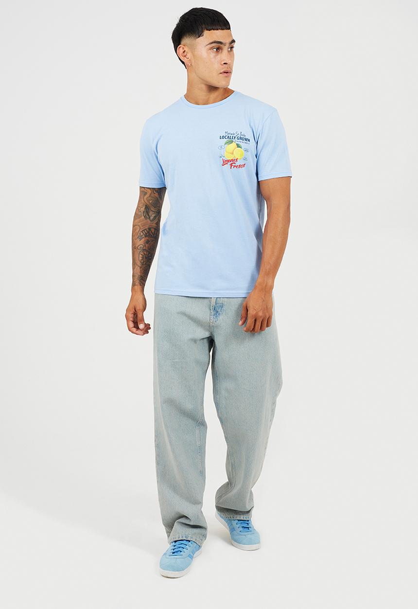 Brave Soul - Citron T-shirt - Cloud Blue