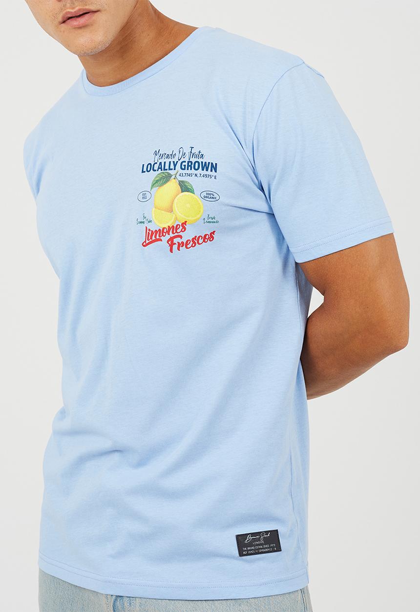 Brave Soul - Citron T-shirt - Cloud Blue
