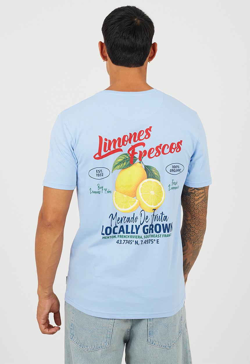 Brave Soul - Citron T-shirt - Cloud Blue