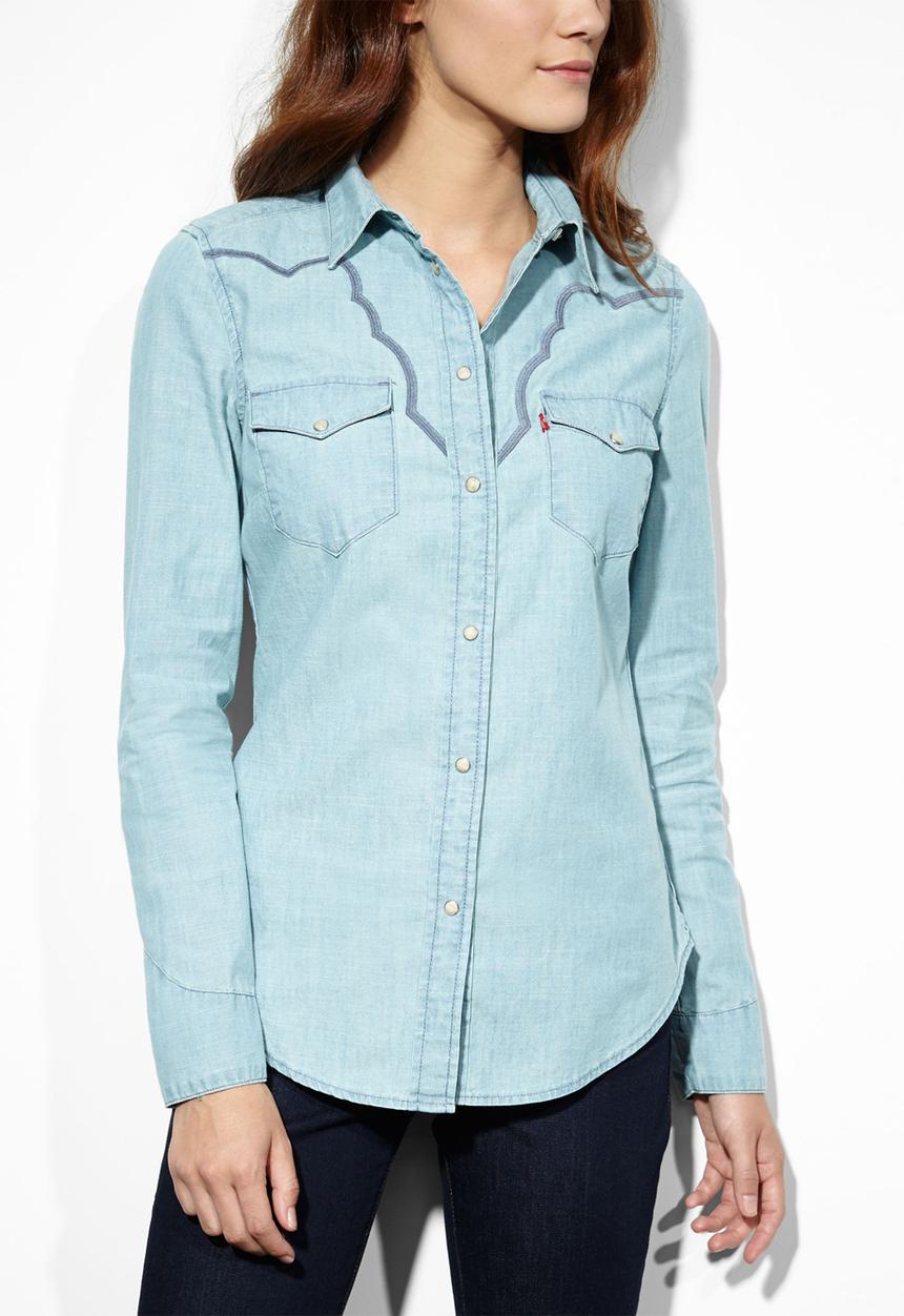 Levi’s® Ladies - Tailored Novelty Western Shirt – Denim