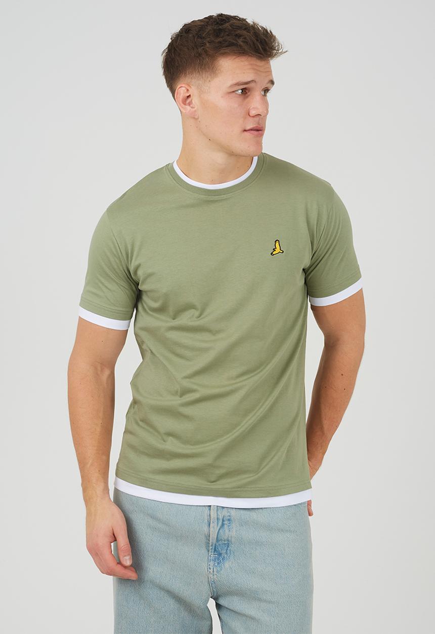Brave Soul - 3Pk Kobeb T-shirts - Washed Mint / Black / Grey