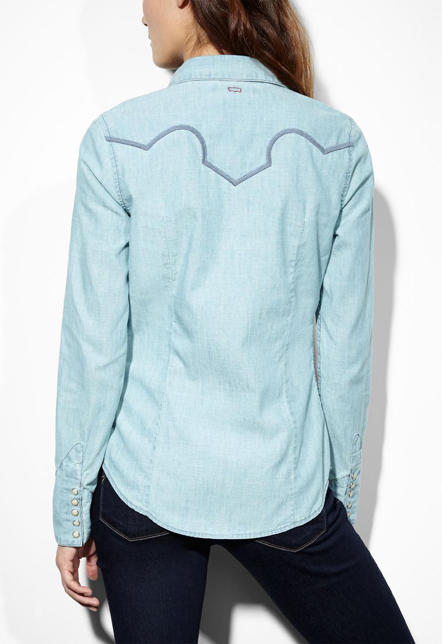 Levi’s® Ladies - Tailored Novelty Western Shirt – Denim
