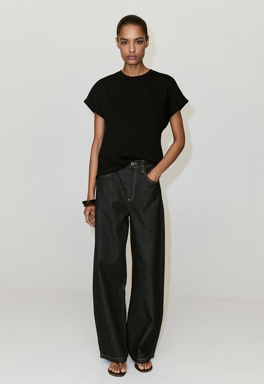 MANGO - T-shirt sevilla - black