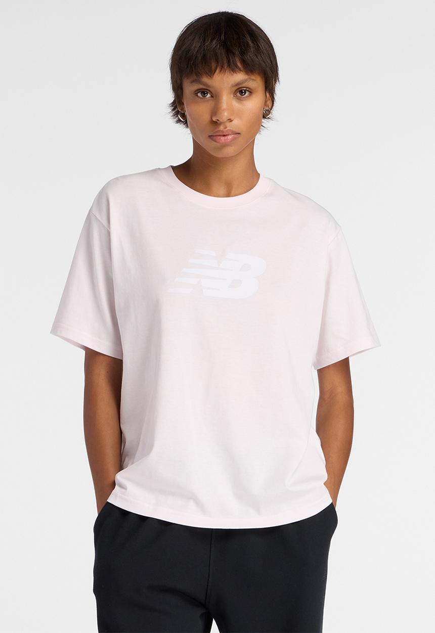 New Balance  - NB Sport Logo Tee - Pink Salt