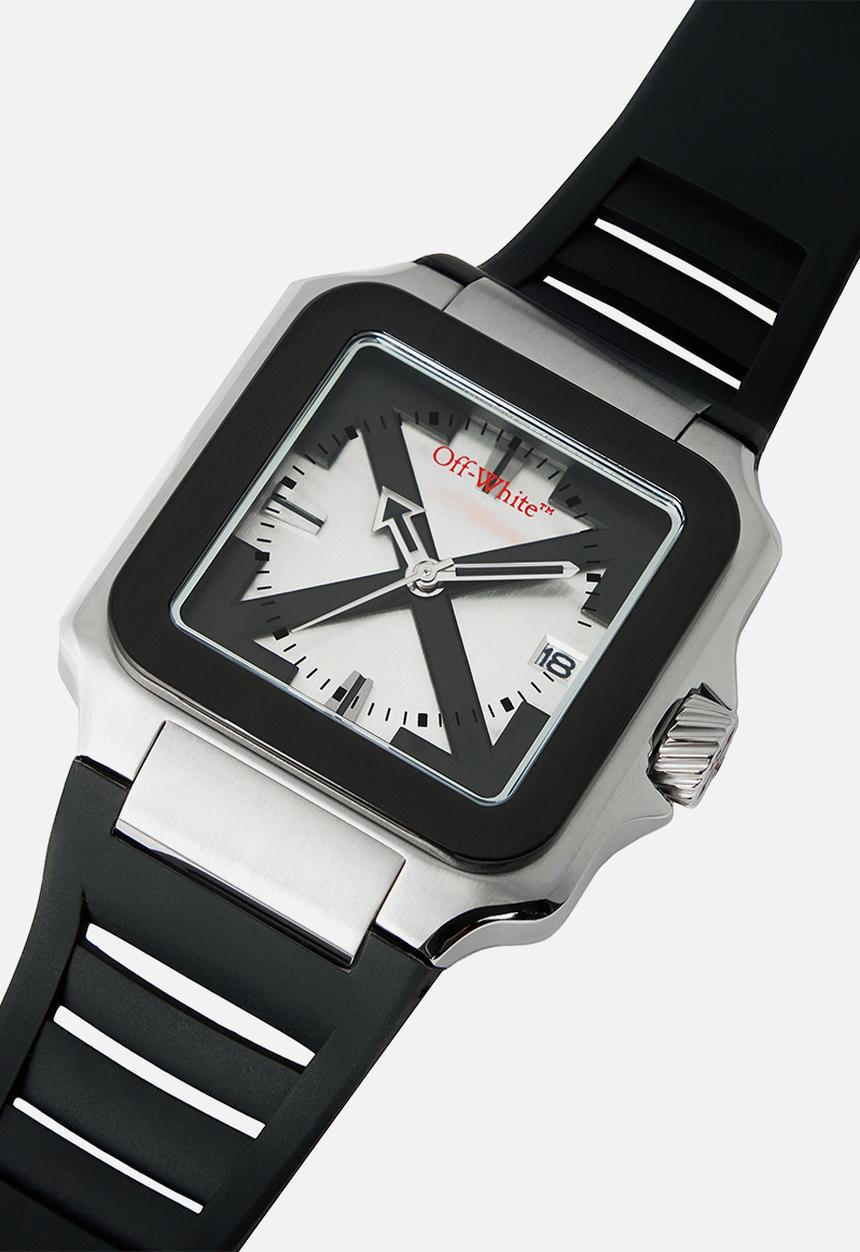 Off-White - PROTO LAYER Watch - Two Tone Silver & Black Color