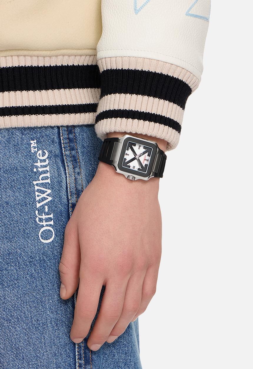 Off-White - PROTO LAYER Watch - Two Tone Silver & Black Color