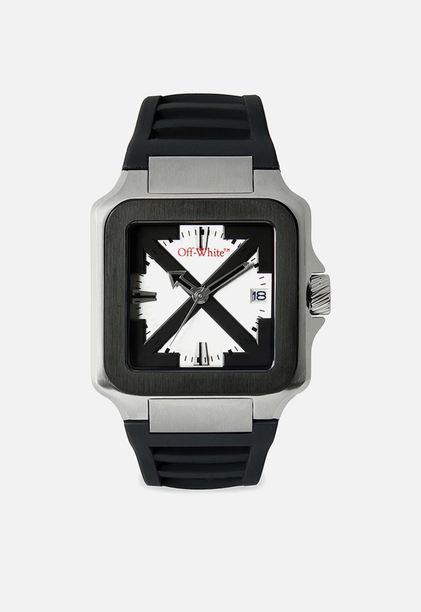 Off-White - PROTO LAYER Watch - Two Tone Silver & Black Color