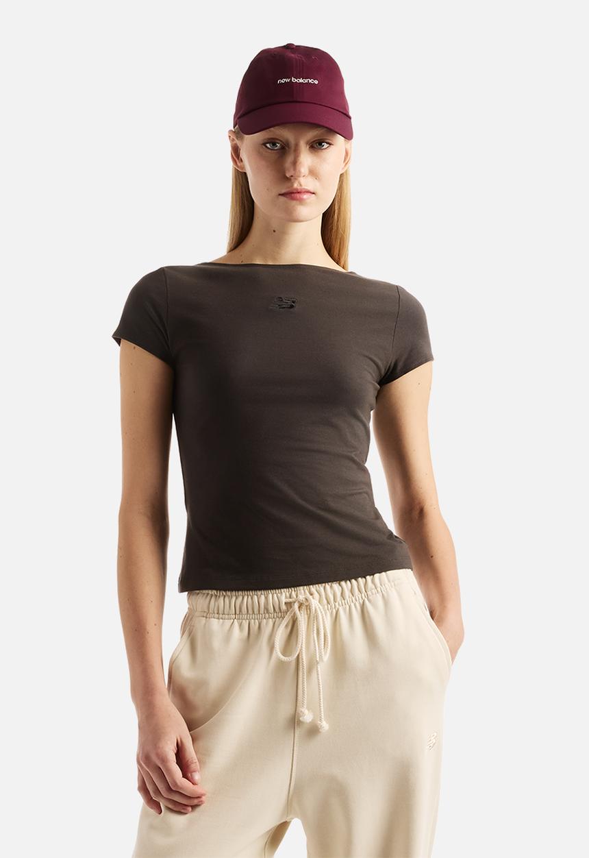 New Balance  - New Balance Fitted Tee - Black Cement