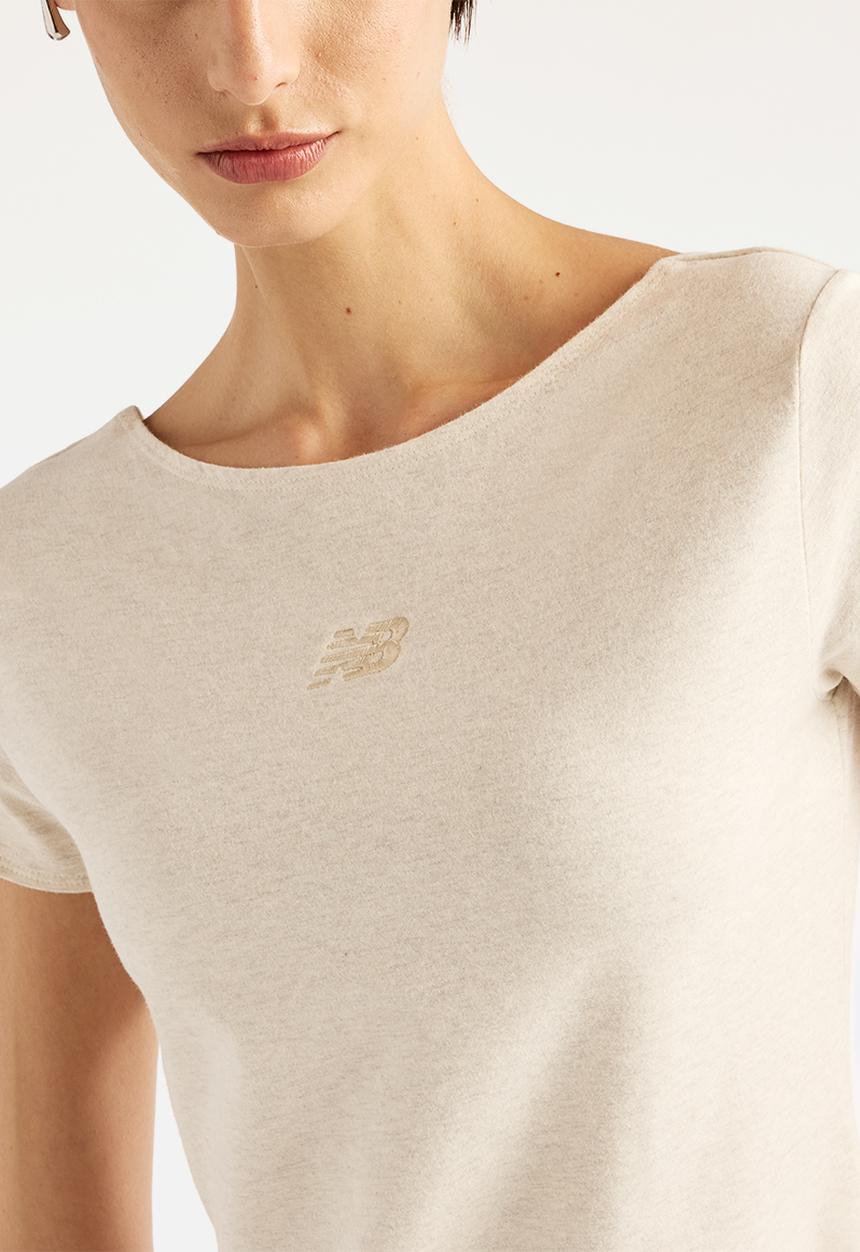 New Balance  - New Balance Fitted Tee - Linen Heather