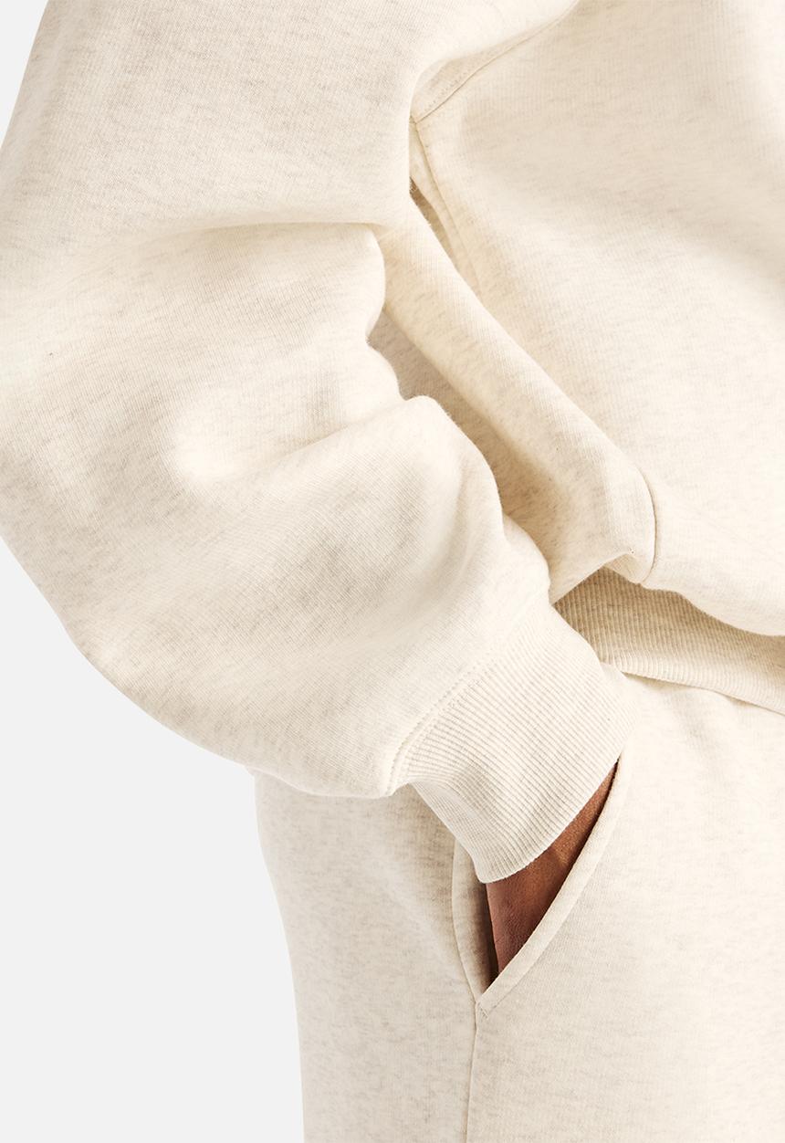 New Balance  - New Balance Trackside Brushed Fleece Half Zip - Linen Heather