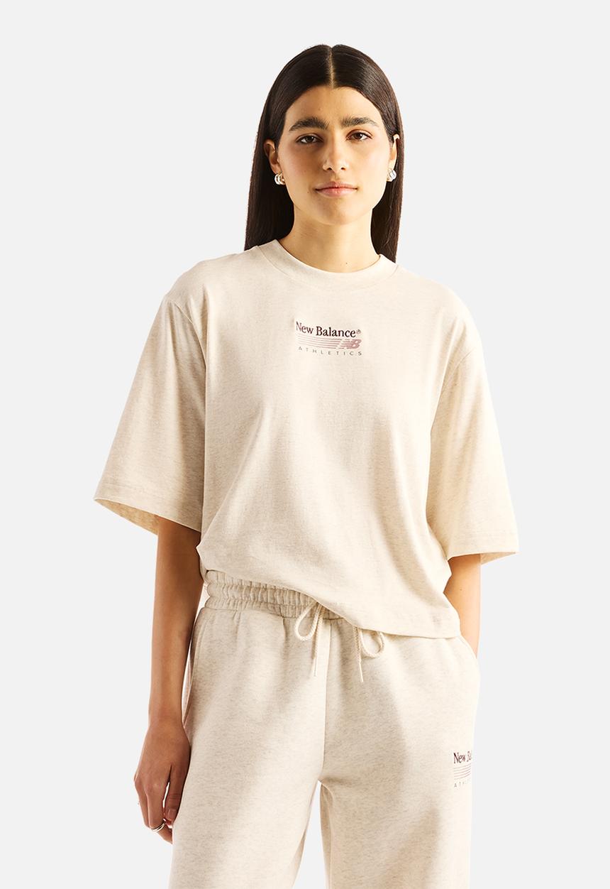 New Balance  - New Balance Trackside Tee - Linen Heather