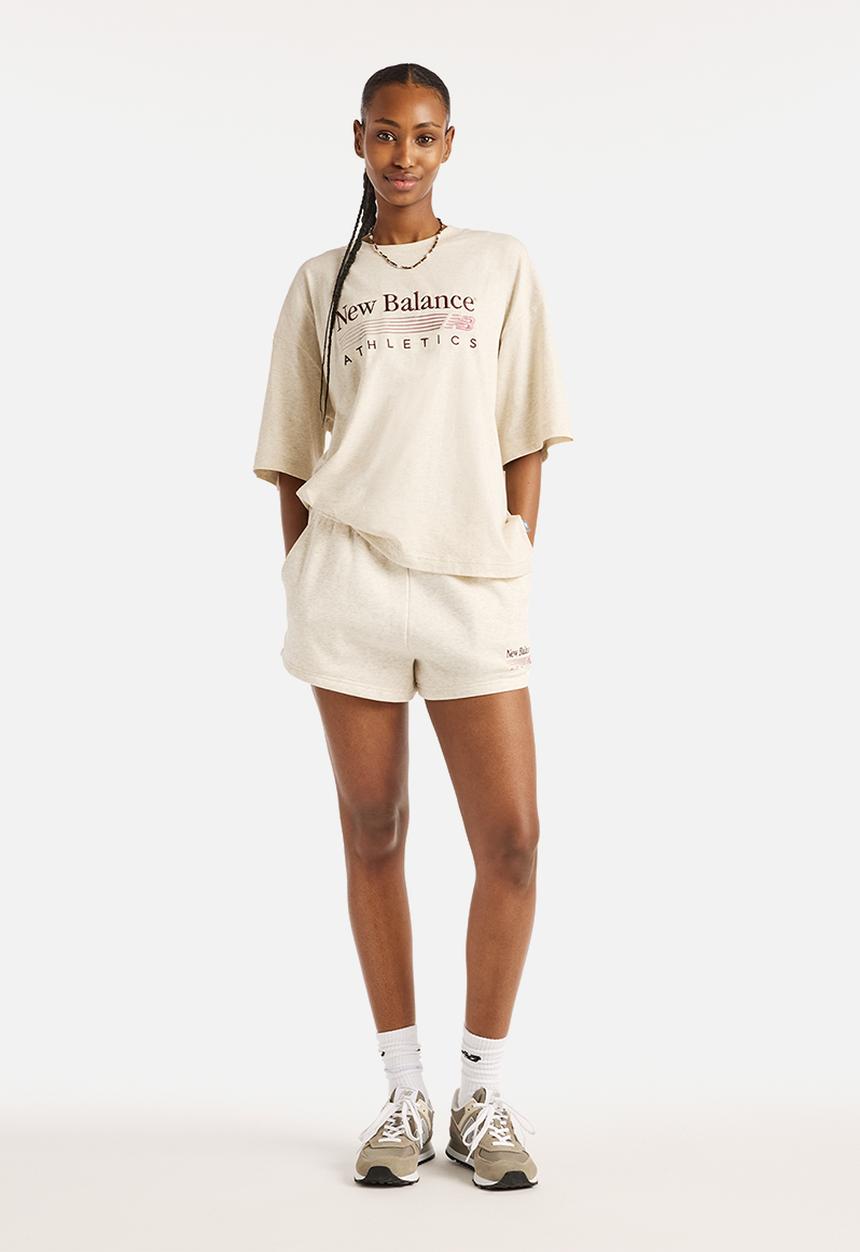 New Balance  - New Balance Trackside OS Tee - Linen Heather