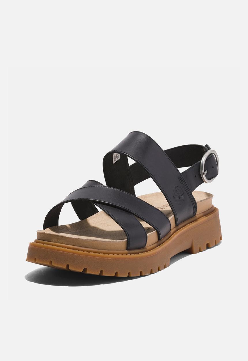 Timberland - Clairemont way backstrap sandal - black full grain