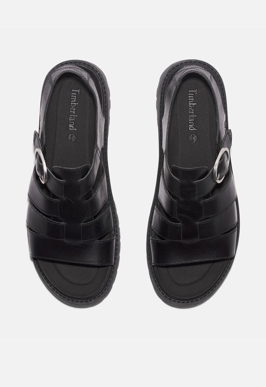 Timberland - Clairemont way fisherman sandal -  black full grain