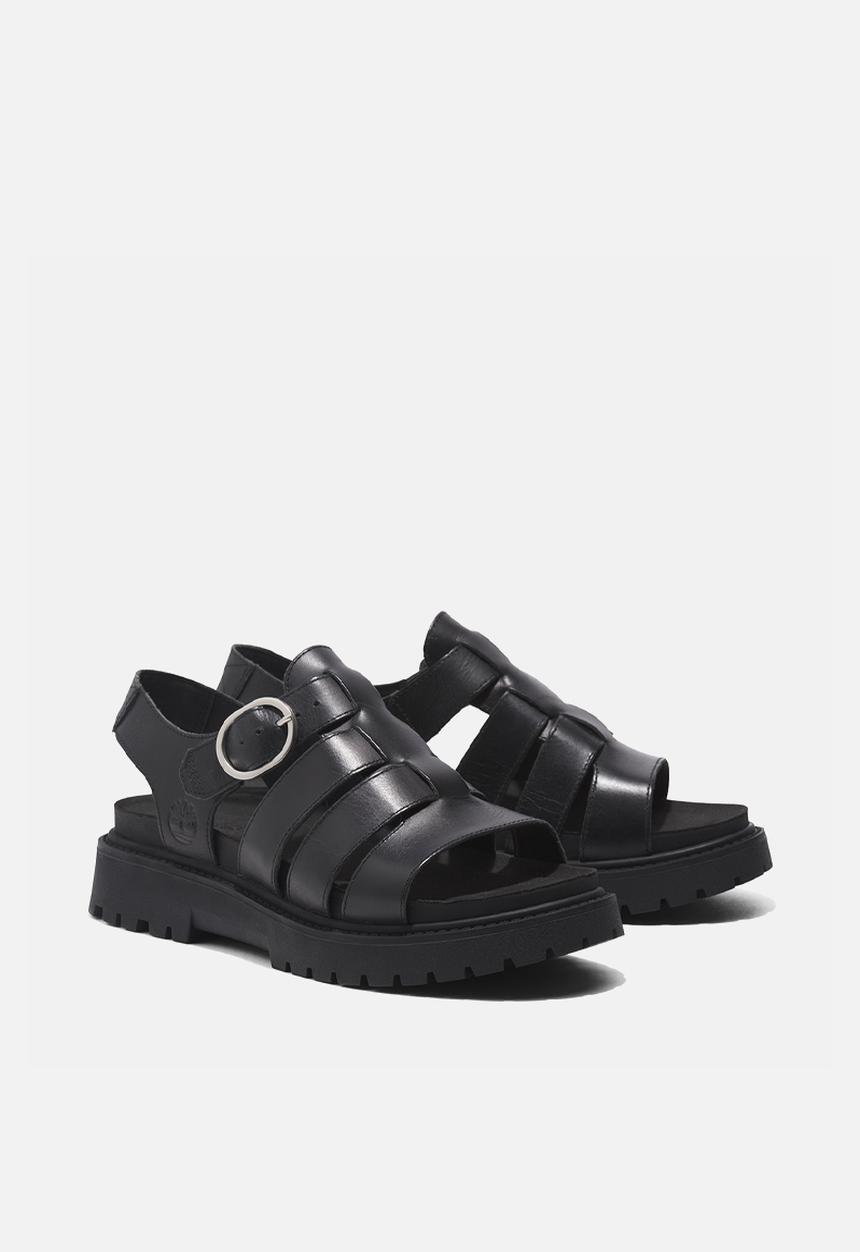 Timberland - Clairemont way fisherman sandal -  black full grain