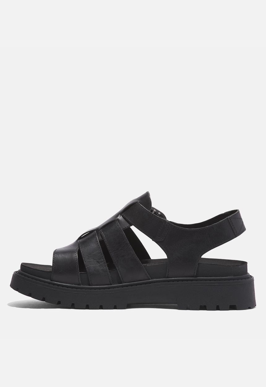 Timberland - Clairemont way fisherman sandal -  black full grain