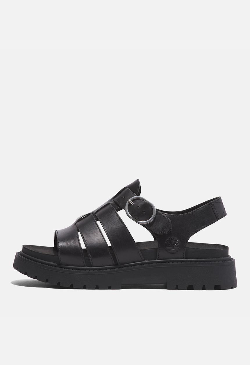Timberland - Clairemont way fisherman sandal -  black full grain