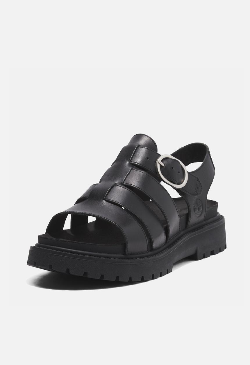 Timberland - Clairemont way fisherman sandal -  black full grain