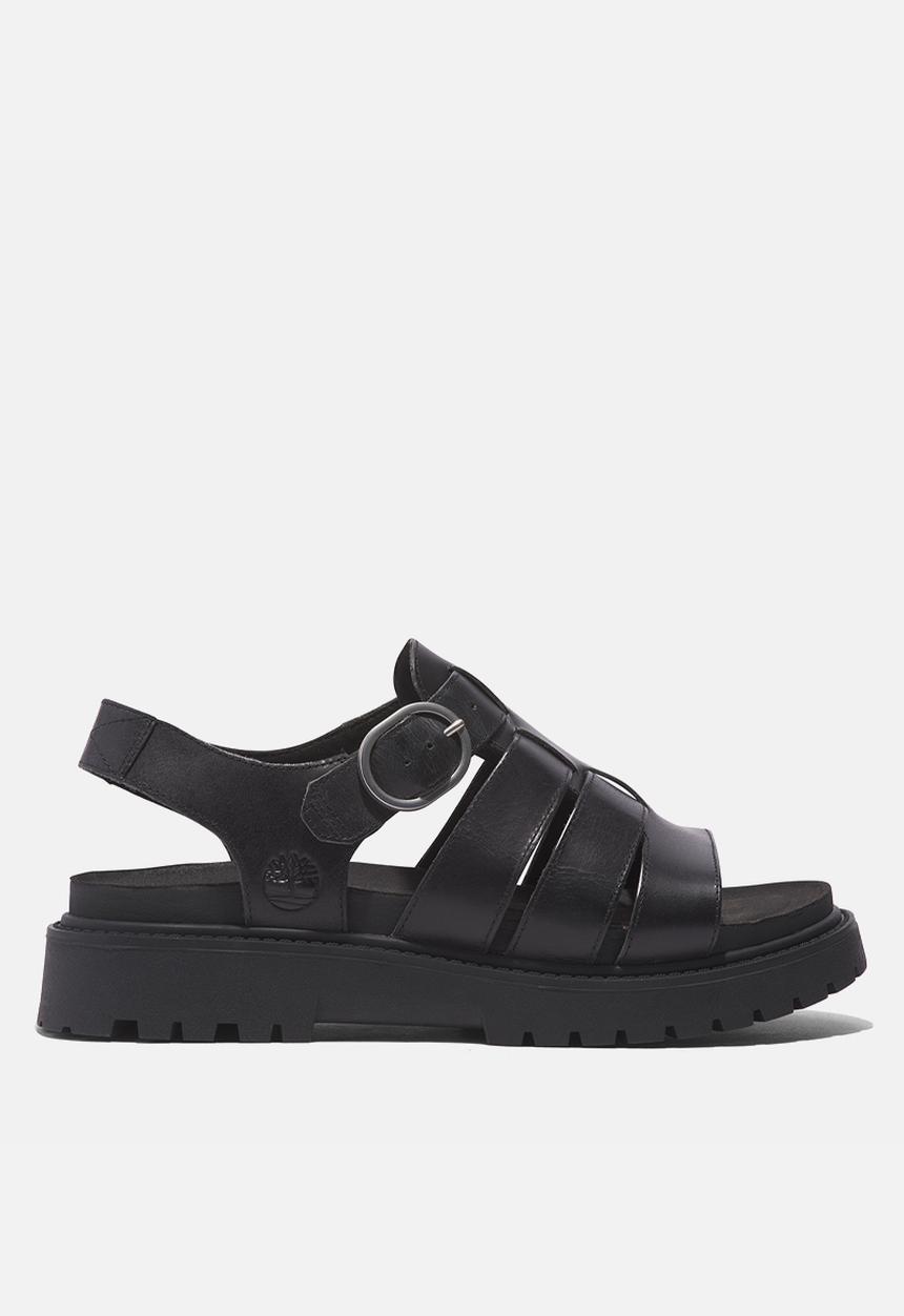 Timberland - Clairemont way fisherman sandal -  black full grain