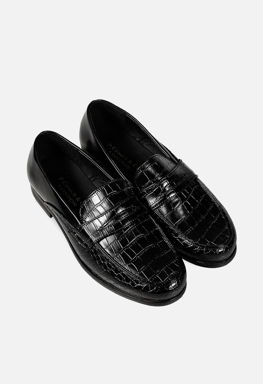 PC - Croc & Hi Shine Combo  Slip on - Black
