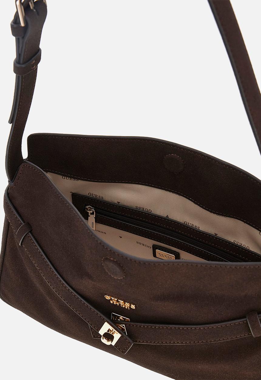 GUESS - Ella Shoulder Bag- Espresso