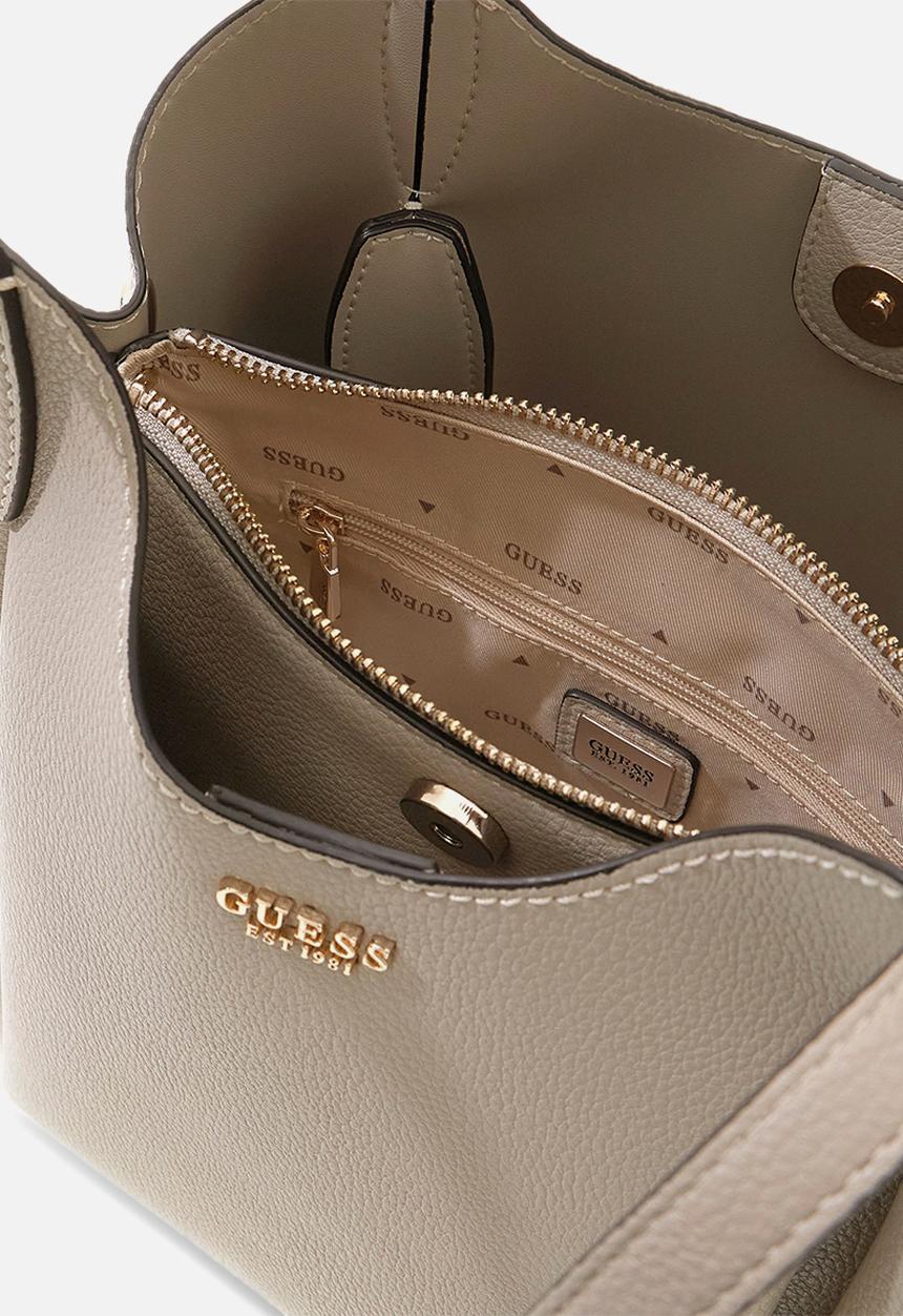 GUESS - Melody Bucket Bag - Light Taupe