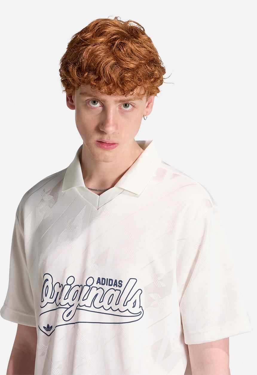 adidas Originals - Jacquard Originals Football Jersey- cloud white