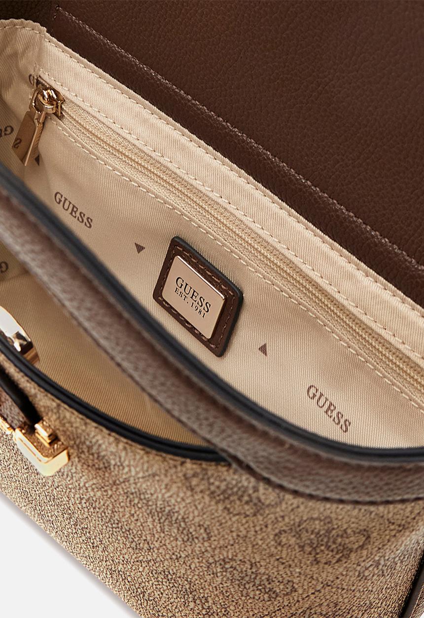 GUESS - Lindsey Mini Tote Bag- Latte Logo