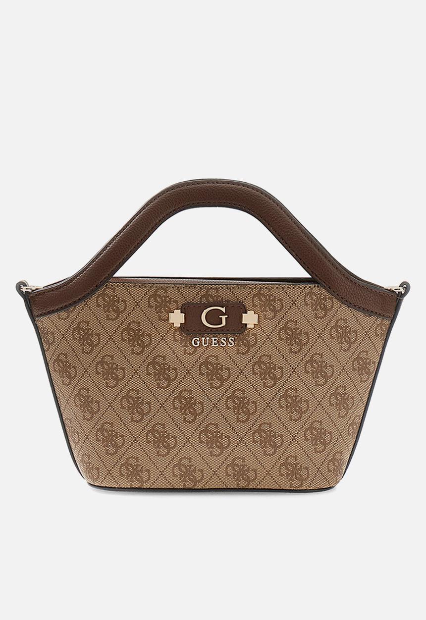 GUESS - Lindsey Mini Tote Bag- Latte Logo