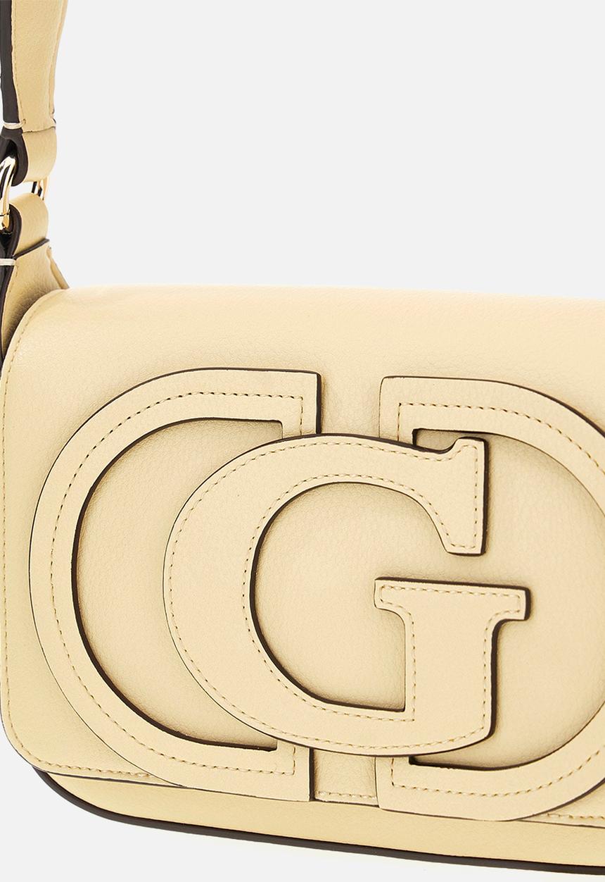 GUESS - Ruby Flap Shoulder Bag- Pale Yellow
