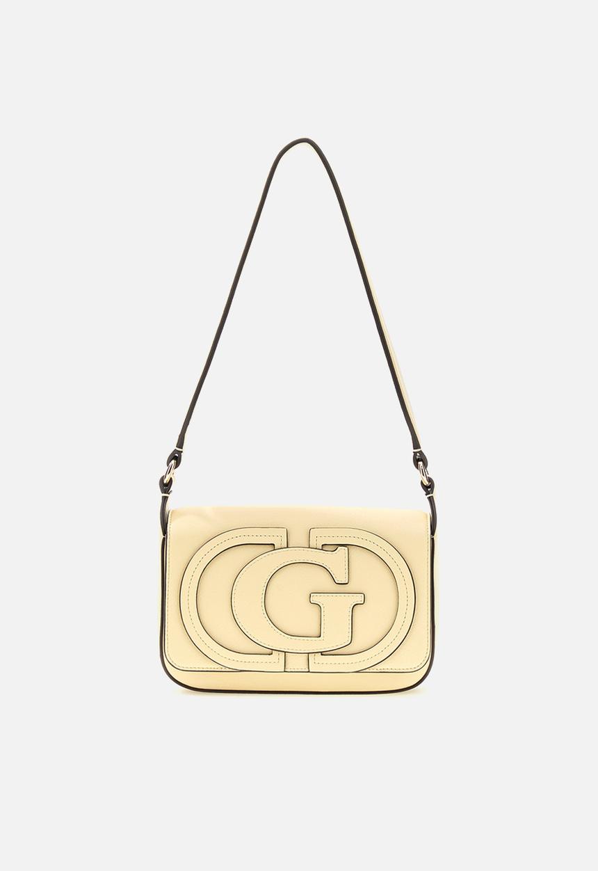 GUESS - Ruby Flap Shoulder Bag- Pale Yellow