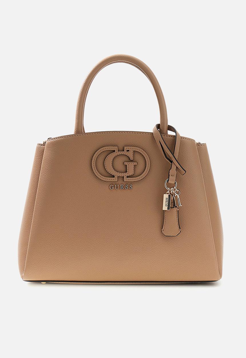 GUESS - Isola 3 Comp Satchel Bag- Beige