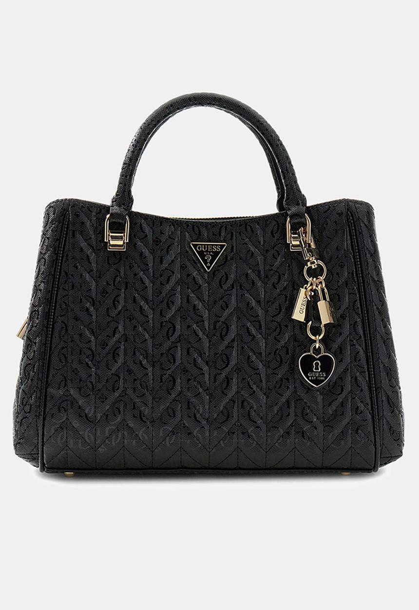 GUESS - Stacey Girlfriend Satchel- Black