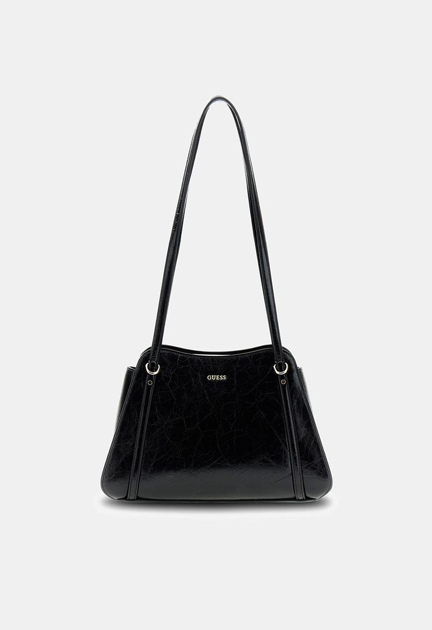 GUESS - Xena Shoulder Satchel Bag- Black