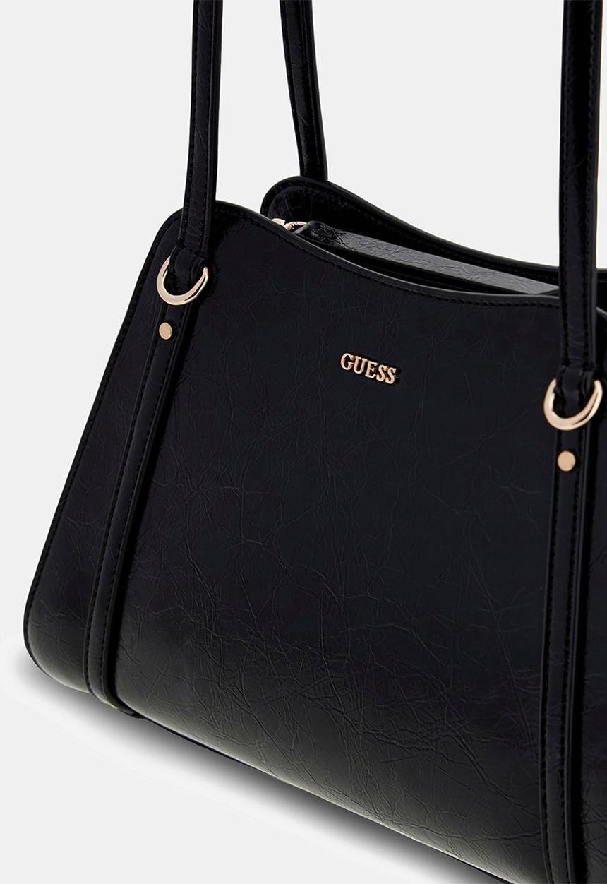 GUESS - Xena Shoulder Satchel Bag- Black