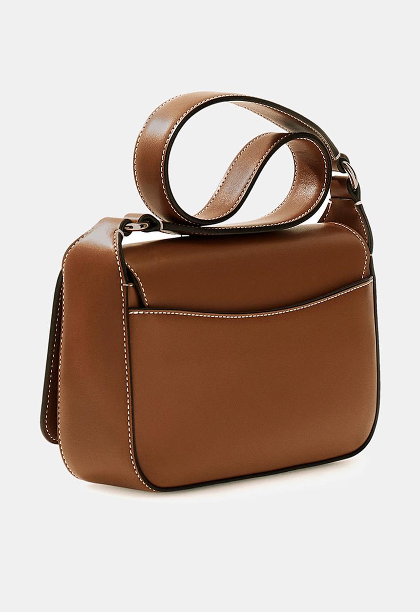 GUESS - Ruby Flap Shoulder Bag- Caramel