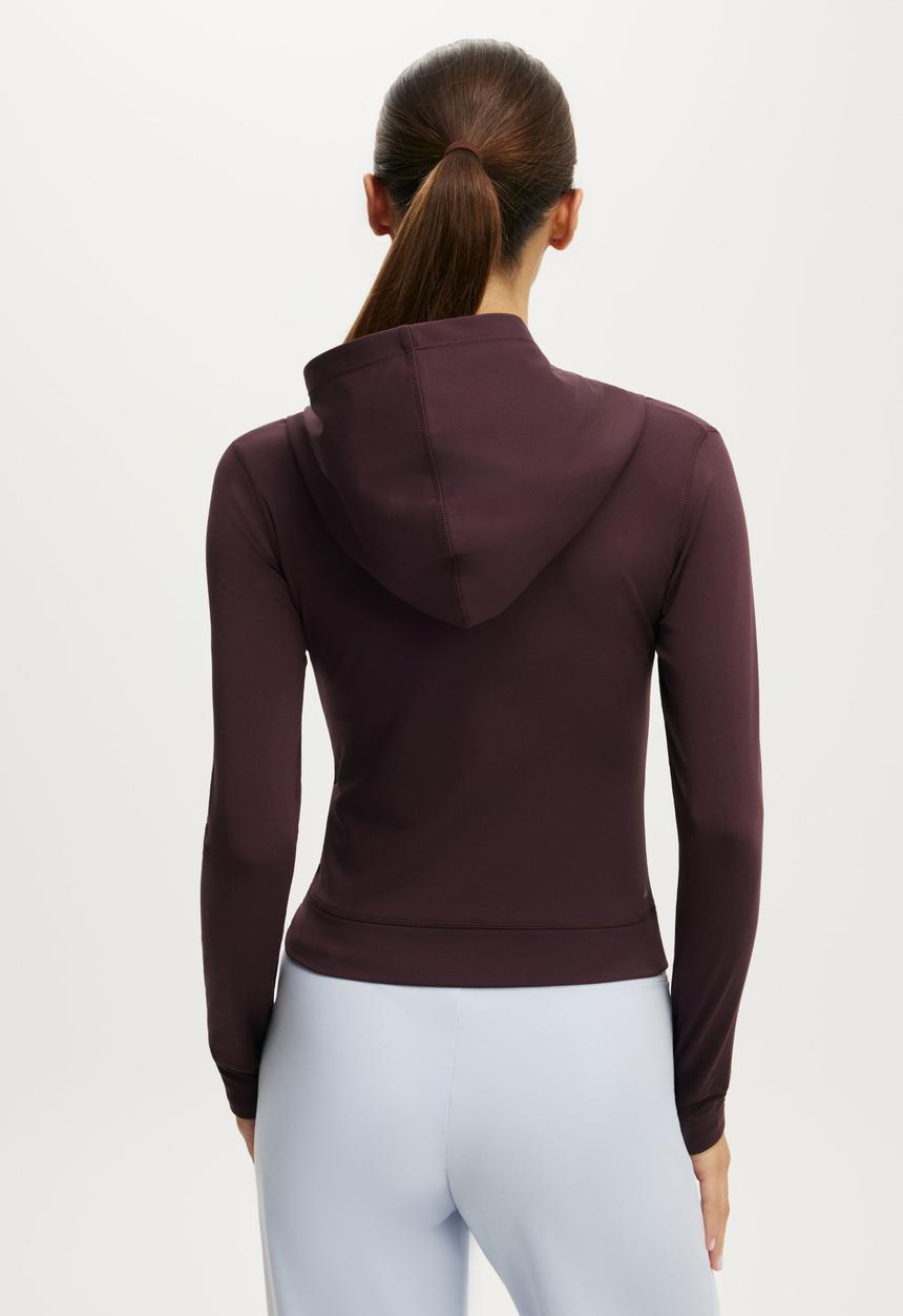 Cotton On - Ultra Soft Hooded Jacket - Italian Plum