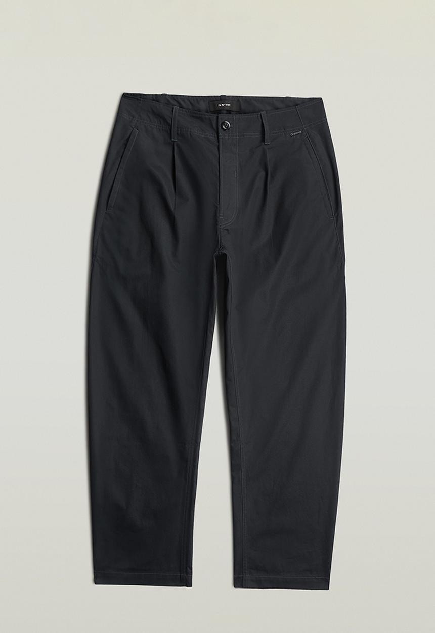 G-STAR - Helsinki Pleated Loose Tapered Chino - Dk Legion Blue