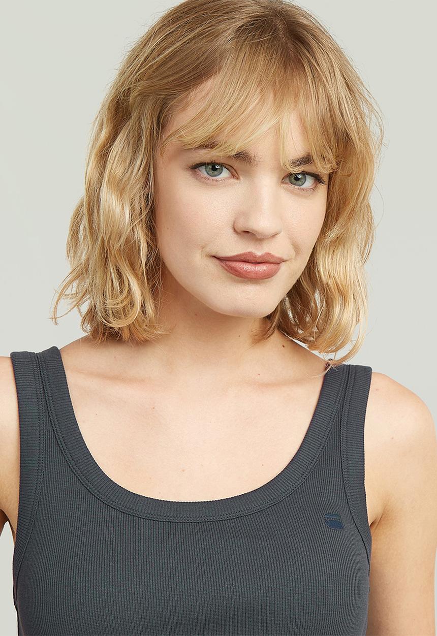 G-STAR - Slim rib tank t wmn - petrol