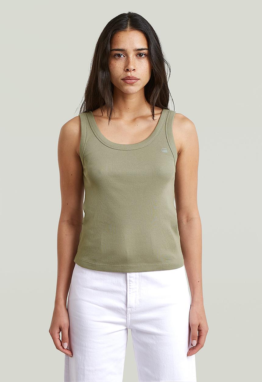 G-STAR - Slim rib tank t wmn - lt orphus